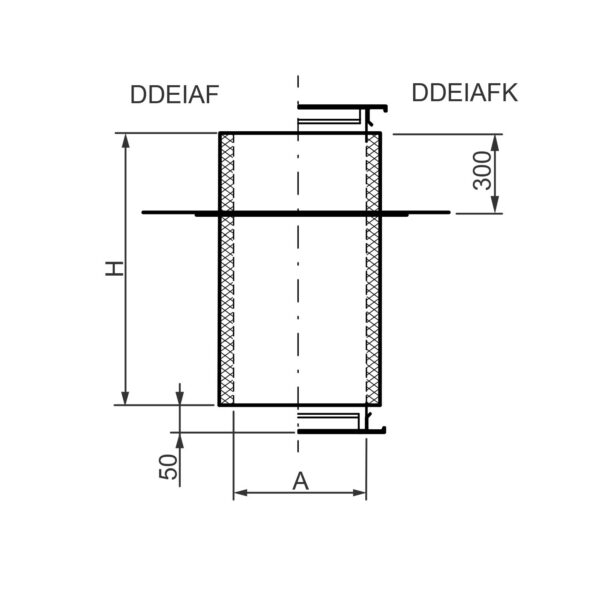 Roof transition outside insulated DDEIAF