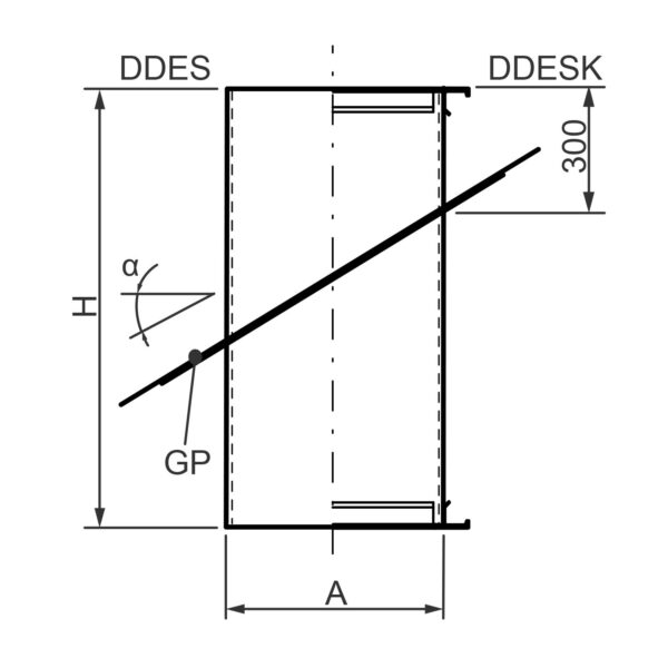 roof transition sloping roof DDES